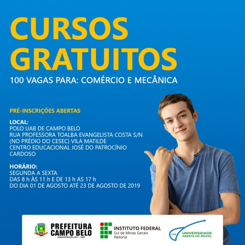 Cursos gratuitos!