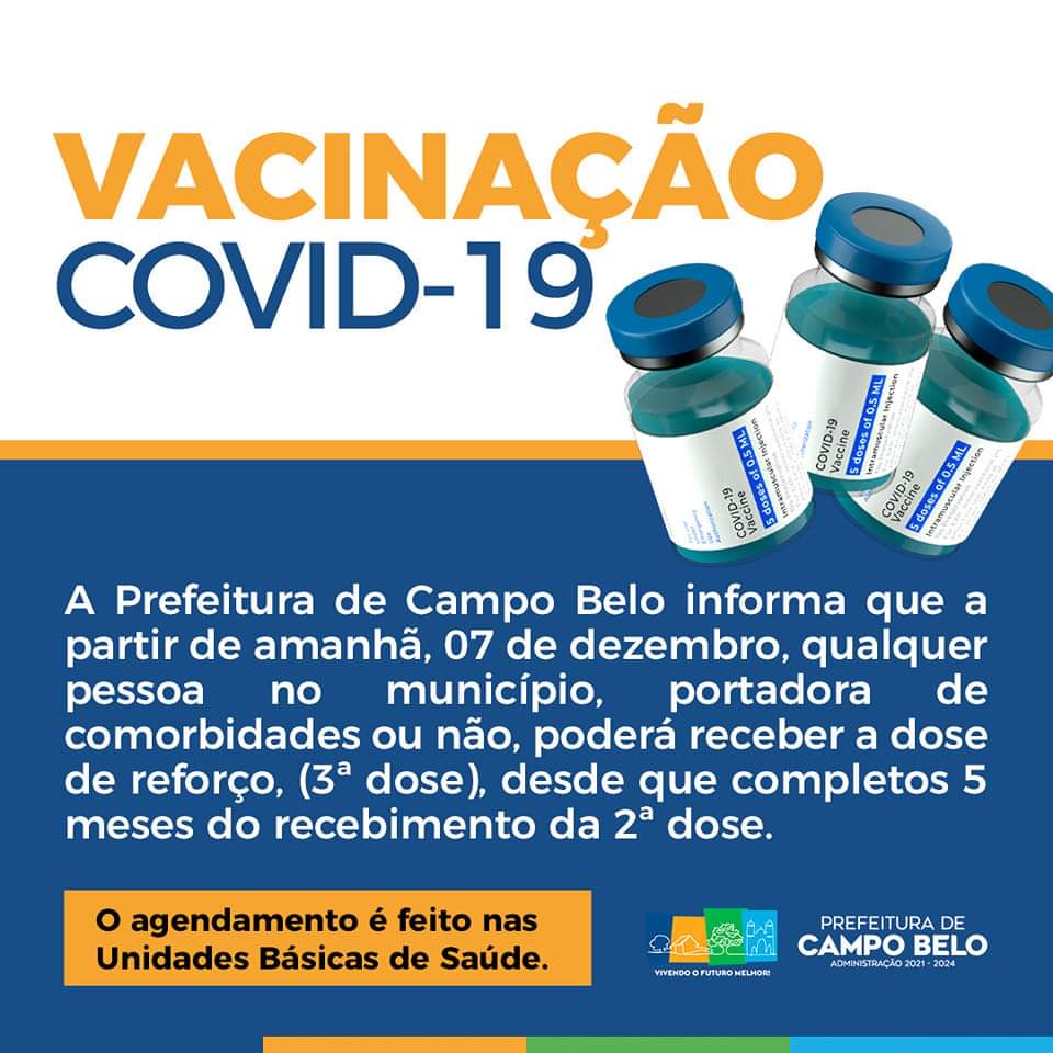 Campo Belo torna-se um dos municípios com a vacinação mais avançada no estado.