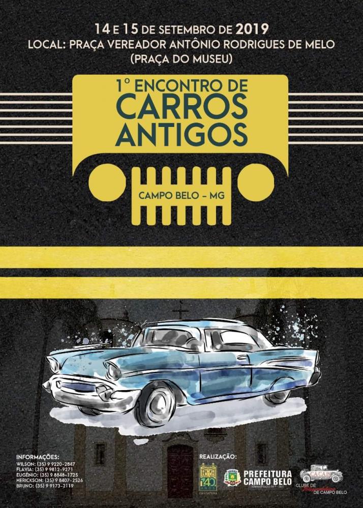 1º Encontro de Carros Antigos de Campo Belo - 14 e 15/09