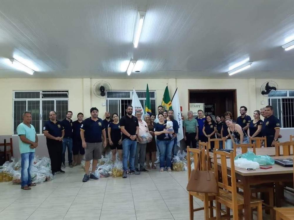 Parceria entre a Prefeitura de Campo Belo e Rotary arrecada quase duas toneladas de alimentos 