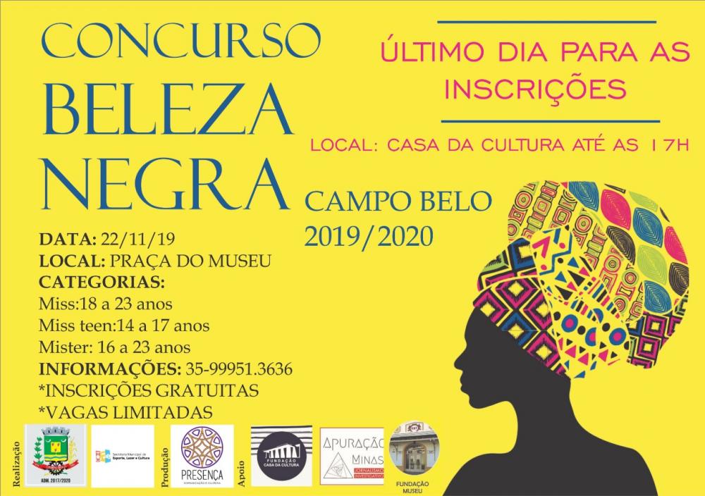 Concurso Beleza Negra - último dia para as inscrições
