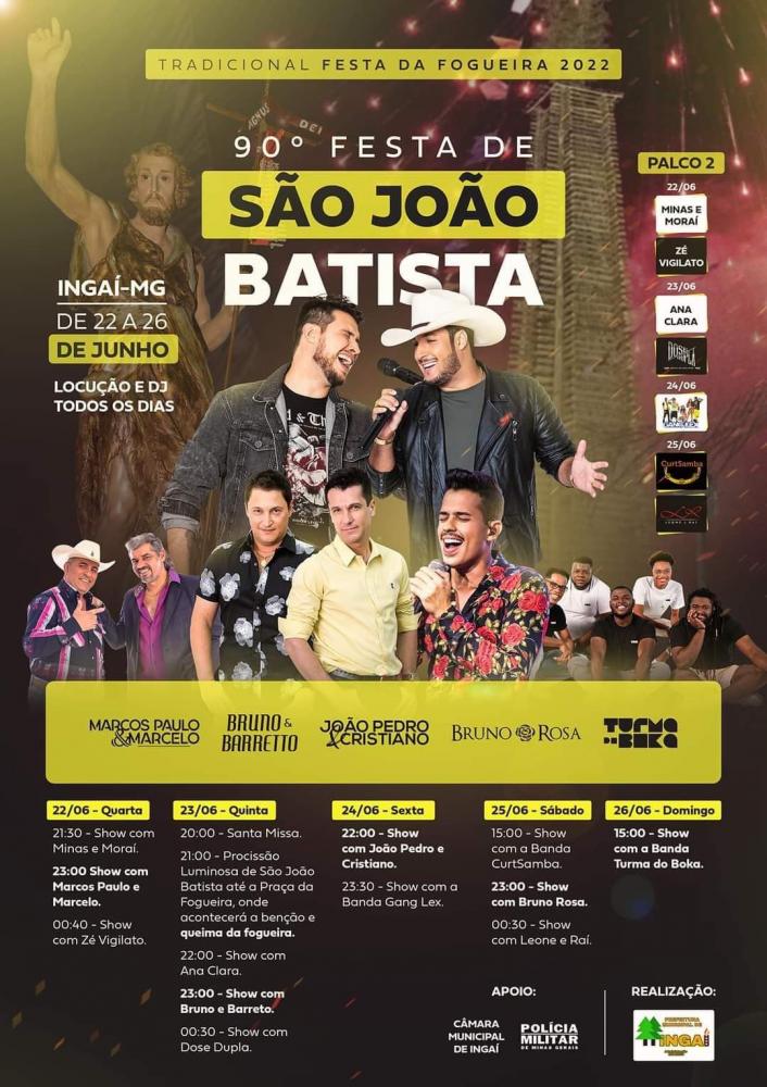 Tudo pronto para a 90ª Festa de São João Batista (Tradicional Festa Da Fogueira).
