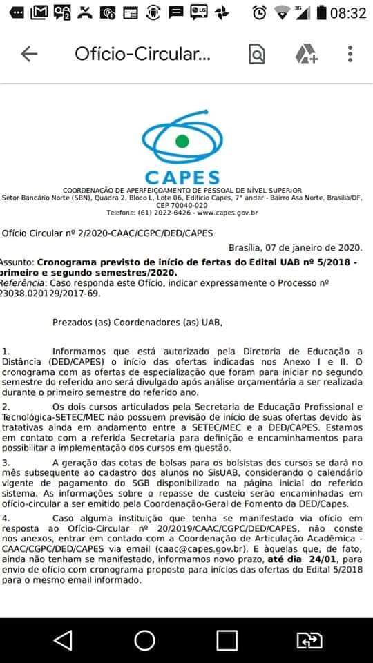 Mais uma parceria da Prefeitura de Campo Belo e Polo UAB