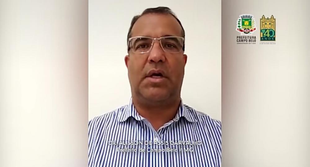 Pronunciamento do Prefeito Dr. Alisson.