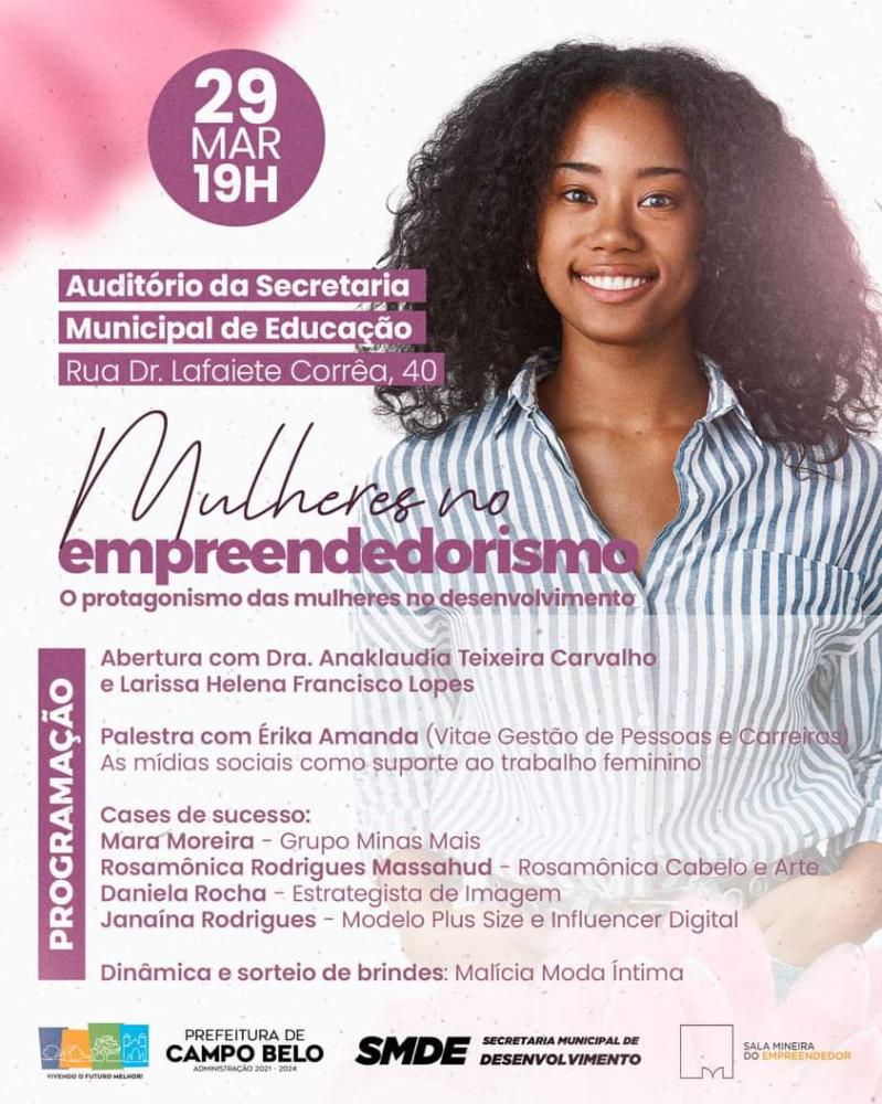 Em comemoração ao mês da mulher, a prefeitura realizará este evento gratuito e aberto ao público. 