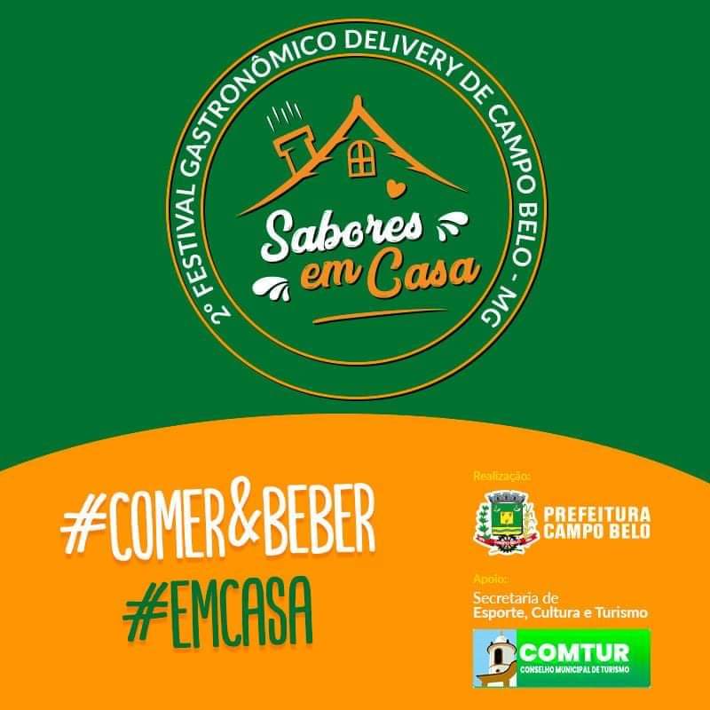 Vem aí o 2º Festival Gastronômico Delivery “Sabores em Casa”.