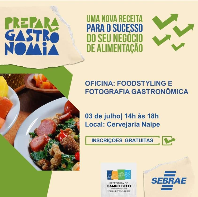 Vem aí a oficina de FOTOGRAFIA E FOODSTYLING!
