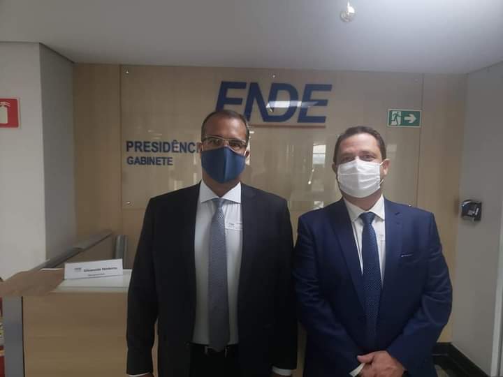 Prefeito Dr. Alisson e vice Adalberto abrem agenda em Brasília no F.N.D.E em busca de recursos para conclusão de duas creches.