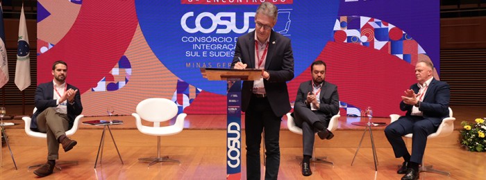 Minas Gerais oficializa adesão ao Consórcio de Integração Sul e Sudeste
