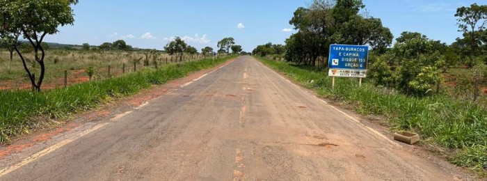 Obra do Provias contempla mais um trecho rodoviário no Centro-Oeste do estado
