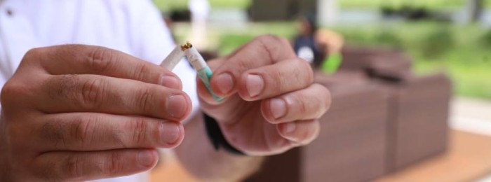 Saúde direciona ao comércio mais uma estratégia contra o fumo e derivados 