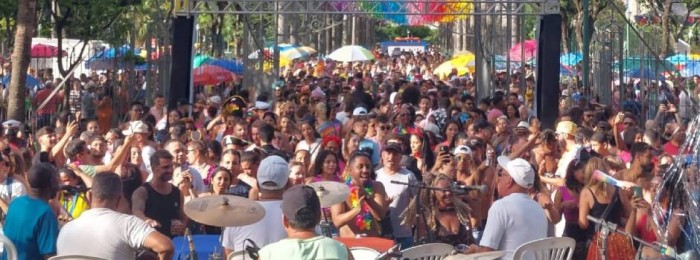 Público e artistas comemoram Palácio do Samba, que fez estreia no Carnaval da Liberdade 2024