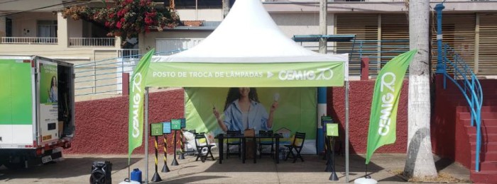 Cemig disponibiliza posto de troca de lâmpadas em Contagem